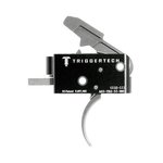 TriggerTech AR-15 Combat Curved Stainless Steel Black Two-Stage Trigger AR0-TBS-55-NNC