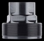 Dead Air Wolverine PBS-1 thread insert adapter WV210, M14x1 LH long black nitride