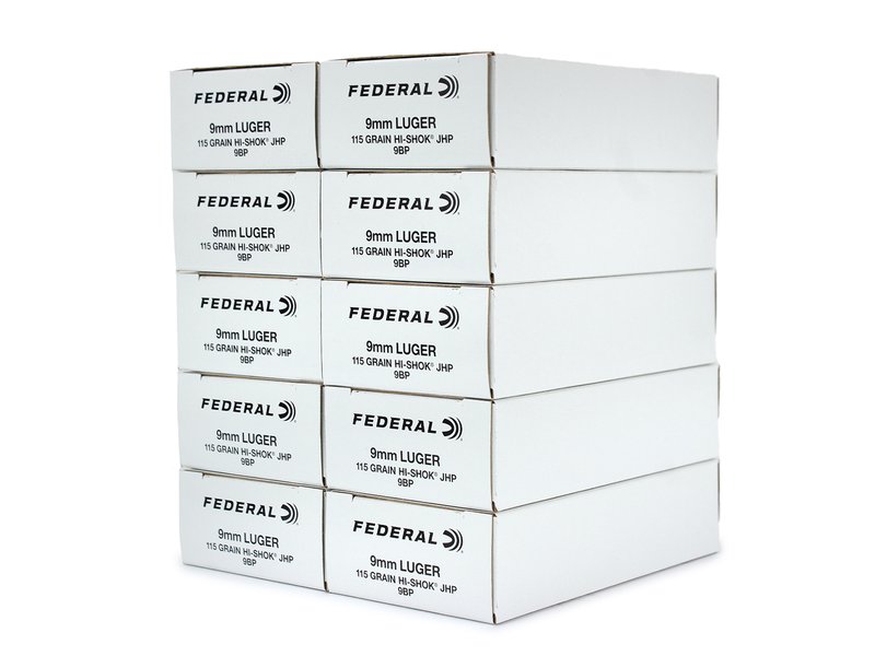 Federal Hi-Shok 9mm 115 Grain JHP