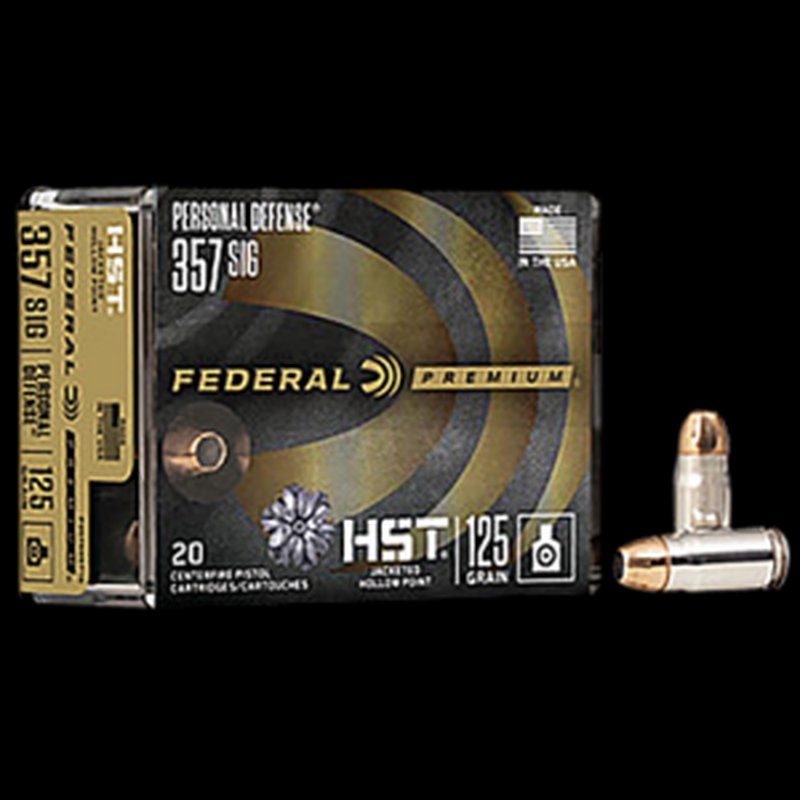 Federal Premium 357 SIG 125 gr HST JHP Personal Defense Ammo (20 Rounds)