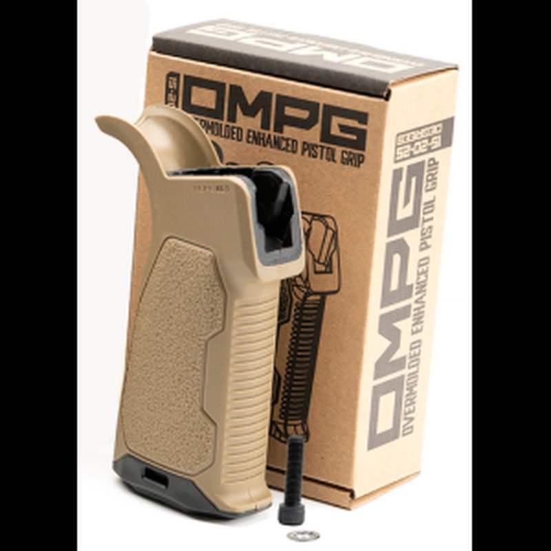Strike Industries AROMPG15FDE AR Enhanced Pistol Grip 15° FDE Rubber Texture