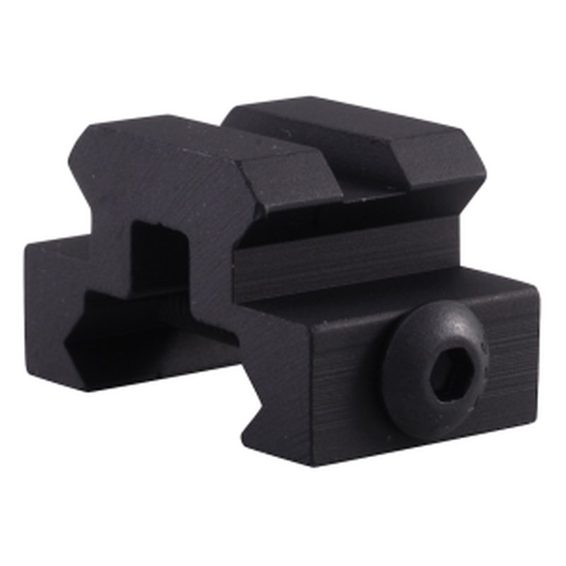 Yankee Hill Machine Picatinny Mini Riser Mount 1/2" High 3/4" Long Aluminum Matte Black
