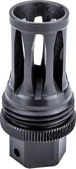 KGM Suppressors Quick Detach Flash Hider 3/4x24 SR25-Spec Black Nitride Steel