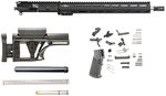 Luth-AR 16" Bull Barrel .223 Rem Rifle Kit Minus Lower w/Fixed Stock