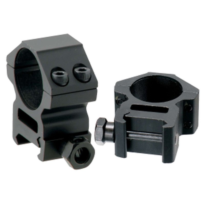 Leapers UTG RGWM25M4 Medium Profile Scope Ring Set 1 Inch Picatinny Black Matte Anodized