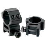 Leapers UTG RGWM25M4 Medium Profile Scope Ring Set 1 Inch Picatinny Black Matte Anodized