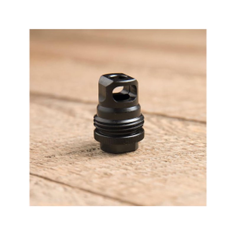 SilencerCo ASR Single Port Muzzle Brake Suppressor Mount 9mm 1/2"-28 Thread Steel Matte
