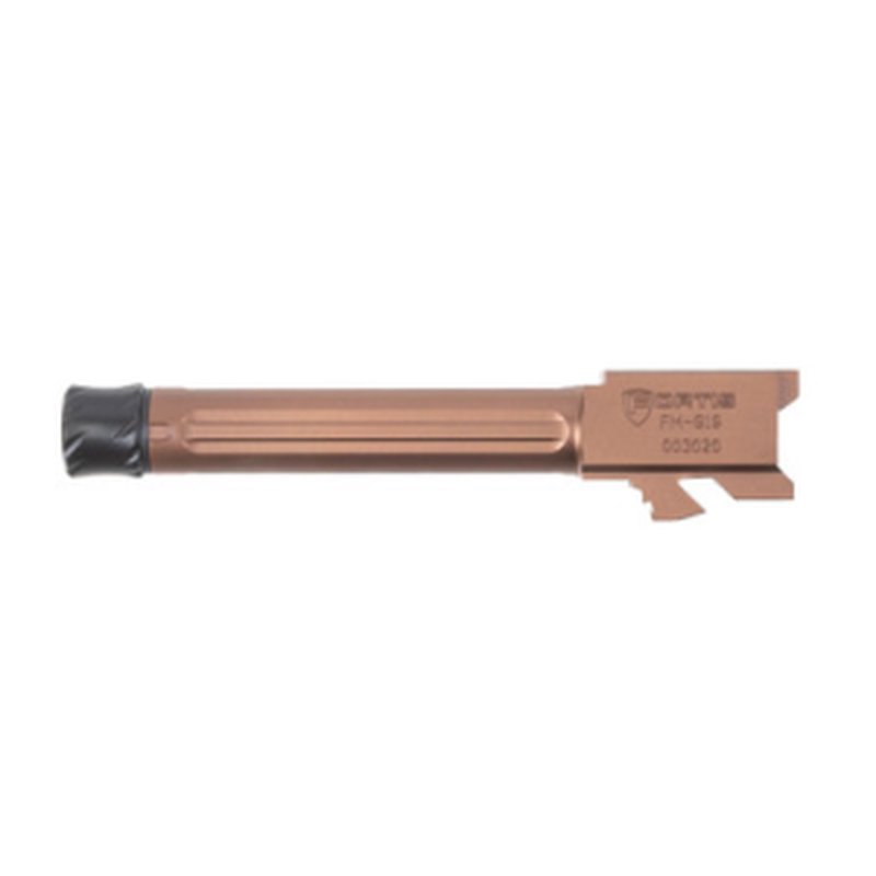 Fortis Manufacturing GLK19 4in Copper Threaded 9mm Barrel for Glock 19 Gen 1-5 & 19X