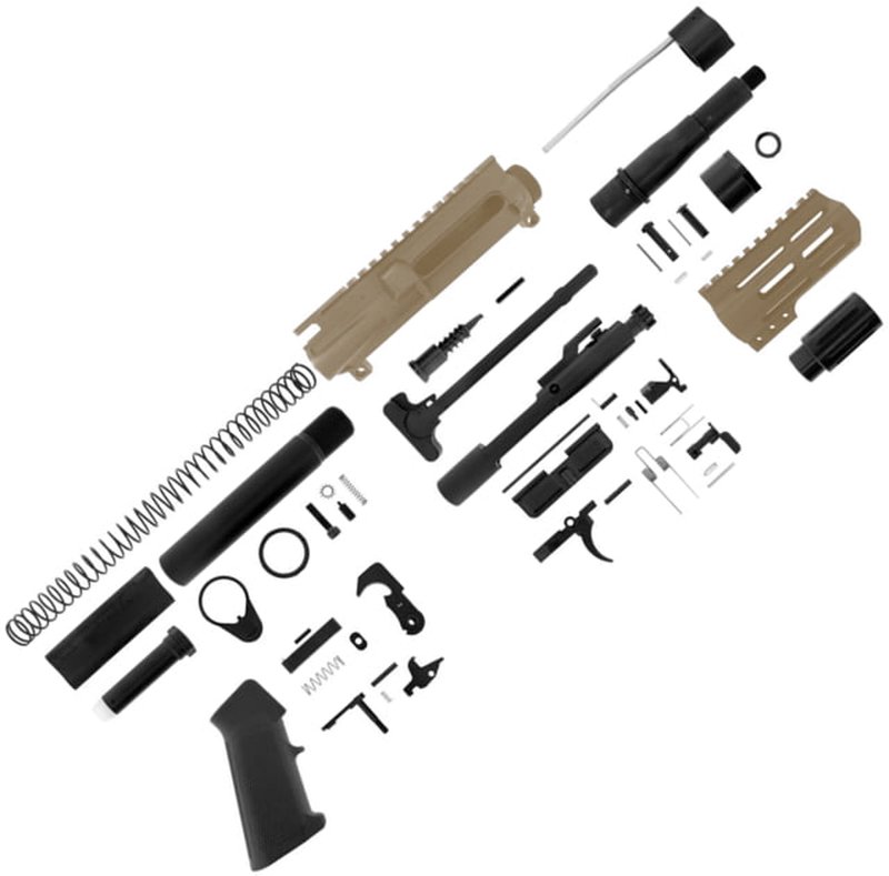ABC RIFLE COMPANY AR-15 .300 AAC Blackout Micro Pistol Build 5in Barrel 4in M-LOK Handguard Upper Receiver