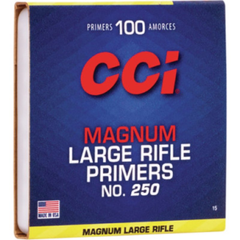 CCI 250 Magnum Large Rifle Primers 1000 Count (HAZ)