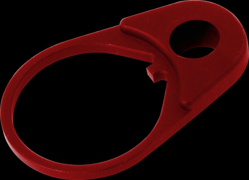Timber Creek AR Quick Detach Sling End Plate Red Anodized Aluminum QDEPR