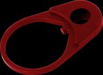 Timber Creek AR Quick Detach Sling End Plate Red Anodized Aluminum QDEPR