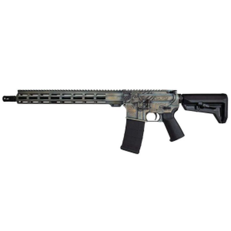 Shark Coast Tactical Lady Liberty Handguard 16" 15" Cerakote Patina Distressed