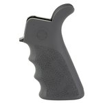 Hogue AR-15/M16 Beavertail OverMolded Rubber Grip with Finger Grooves Slate Gray 15022