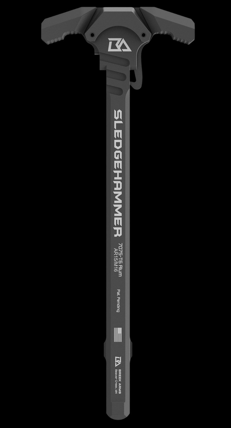 BREEK Sledgehammer Ambidextrous AR-15/M16 Charging Handle BRK6015, 7075-T6 Black