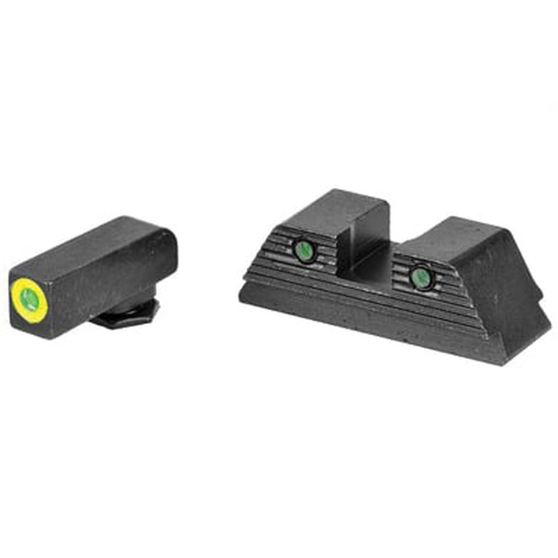 AmeriGlo Trooper Glock Night Sight Set Green Front Green Tritium