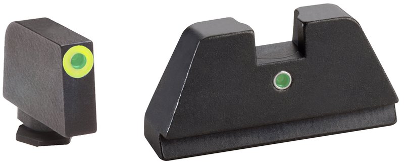 AmeriGlo GL391 Optic Compatible XL Tall Front Sight Glock Green LumiGreen Outline