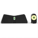 XS Sights Night Sight Set for Glock 31-36, 38 Pistols, Green with Yellow Outline Front