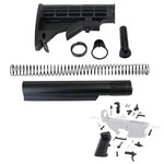 Tiger Rock AR-15 Mil Spec 6 Position Stock Kit Lower Parts Kit Grip Trigger Guard