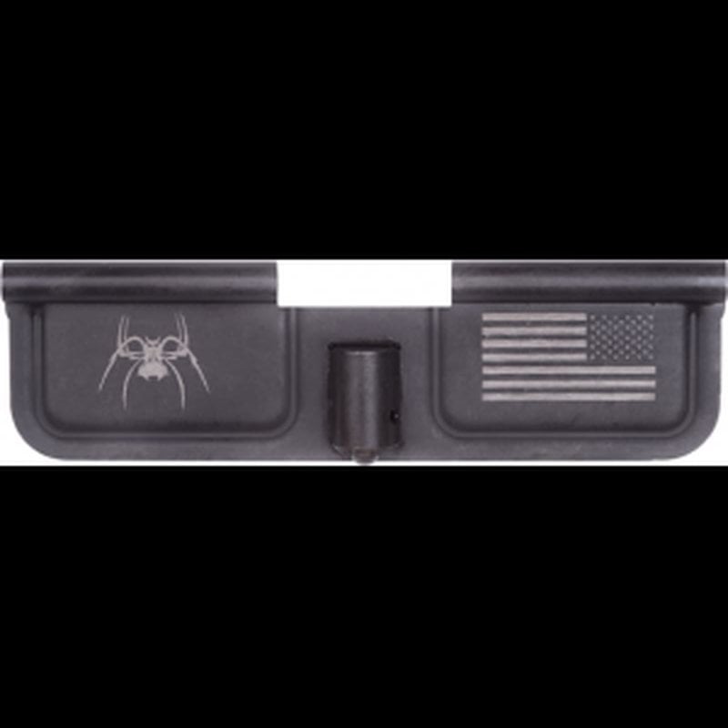 Spikes Tactical SED7010 AR-15 Ejection Port Door Laser-Engraved Spider Steel Black