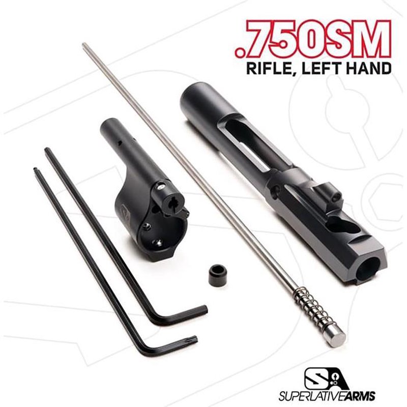 Superlative Arms Adjustable Piston System 0.750" Gas Block (Left Hand) for AR-15