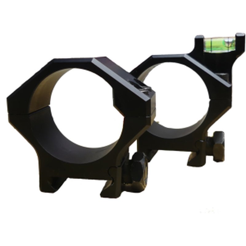 Hawkins Precision Ultra-Light Tactical Offset Level 34mm Scope Rings Matte Black Medium