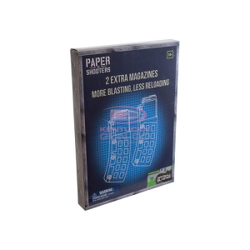 PAPER SHOOTERS Lime Green Spitball Blaster Magazine, 2 Pack