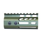 Guntec USA 4in Ultra Lightweight Thin M-LOK System Handguard w/ Monolithic Top Rail