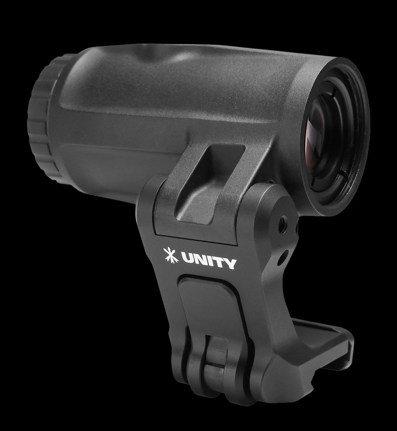 Unity Tactical FAST Flip-to-Center 4X Magnifier with 2.26 Inch High QD Mount