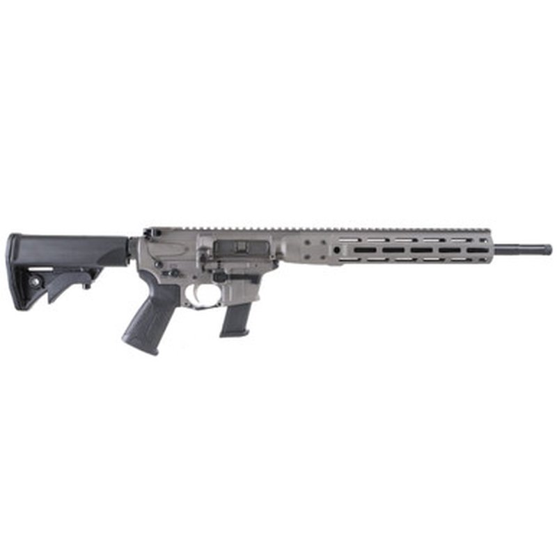 LWRC IC-9 Carbine 9mm Rifle 16 Inch 1:10 Twist 1/2x28 Tungsten Grey
