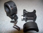 DNZ Freedom Reaper 1-Inch 2-Piece Scope Mounts Black/Silver