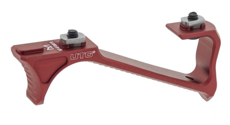 Leapers UTG Ultra Slim Angled Foregrip, M-LOK Matte Red