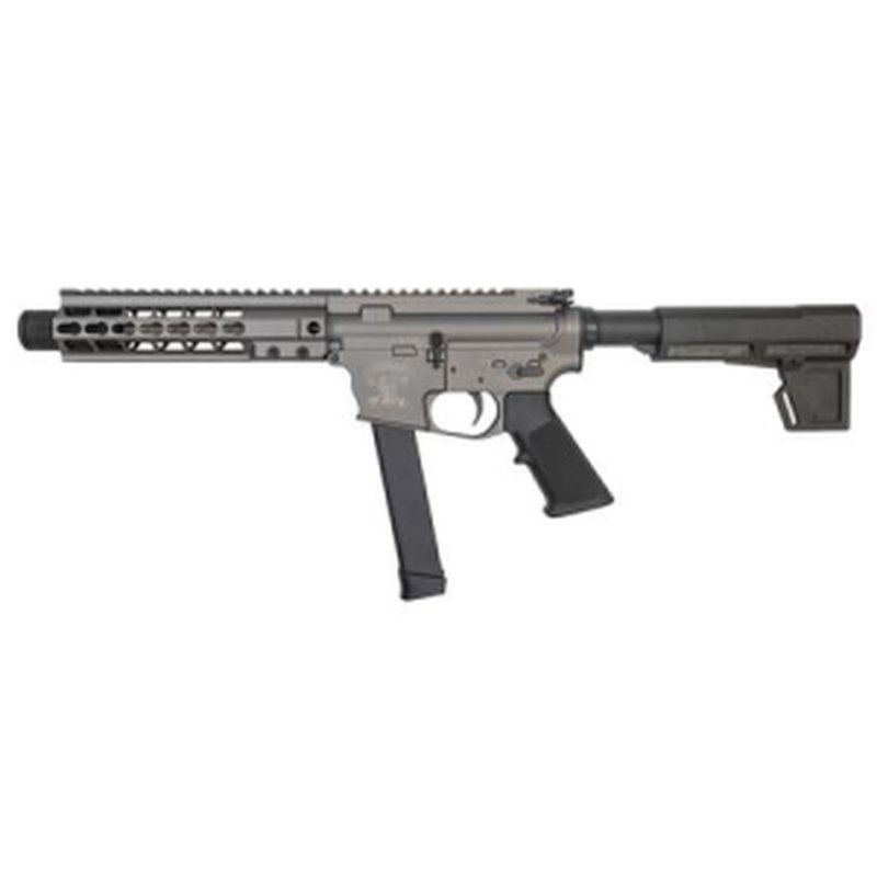 Brigade 9mm Tungsten Cerakote Battle Pistol with KeyMod Rail and Billet Lower Receiver