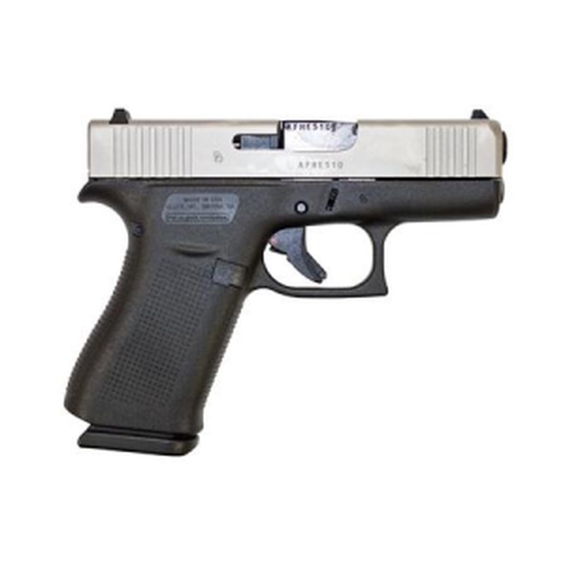 Glock G43X 9mm Slimline Pistol w/ Stainless PVD Slide