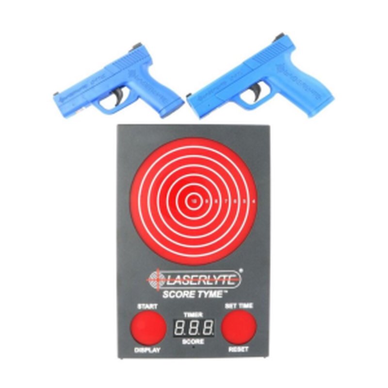 LaserLyte Score Tyme 5mW-Peak Training Pistols & Point of Impact Display