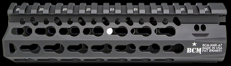 Bravo KMR Alpha 7.39in KeyMod Free-Float AR-15 Handguard KMRA7556BK