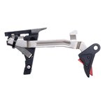 Cross Armory CRGTDI40 Glock Performance Drop-In Trigger Fits Gen 1-3 .40 S&W - Black Trigger Red Safety