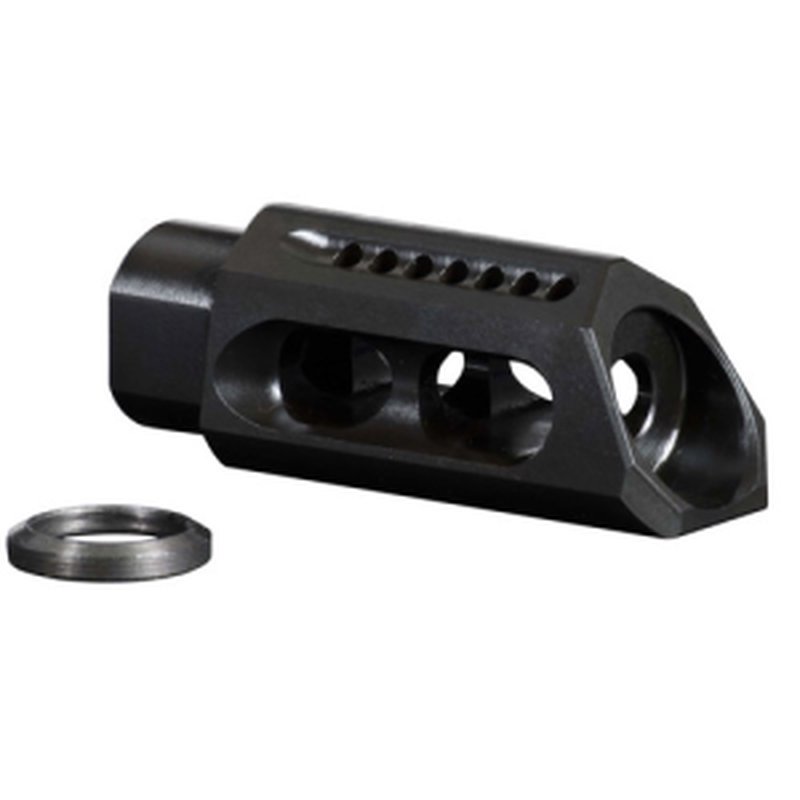 YANKEE HILL MACHINE COMPANY Slant Muzzle Brake Blk Steel 5824 tpi 2.75" 30 Cal