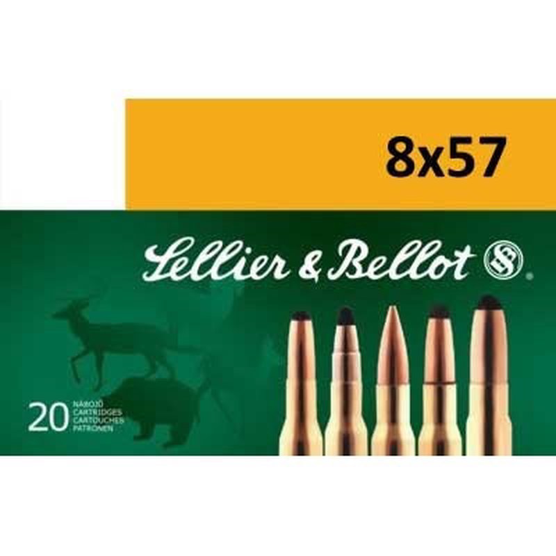 Sellier & Bellot 8x57JS SPCE Ammunition 196 Grain 20 Rounds