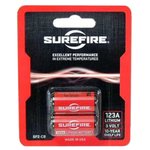 SUREFIRE Lithium Battery SF123A 3Volt 2 Pack Cards