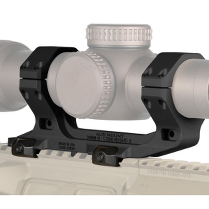 REPTILIA AUS Mount 34mm Black 1.70in bore height, 7075-T6 Aluminum