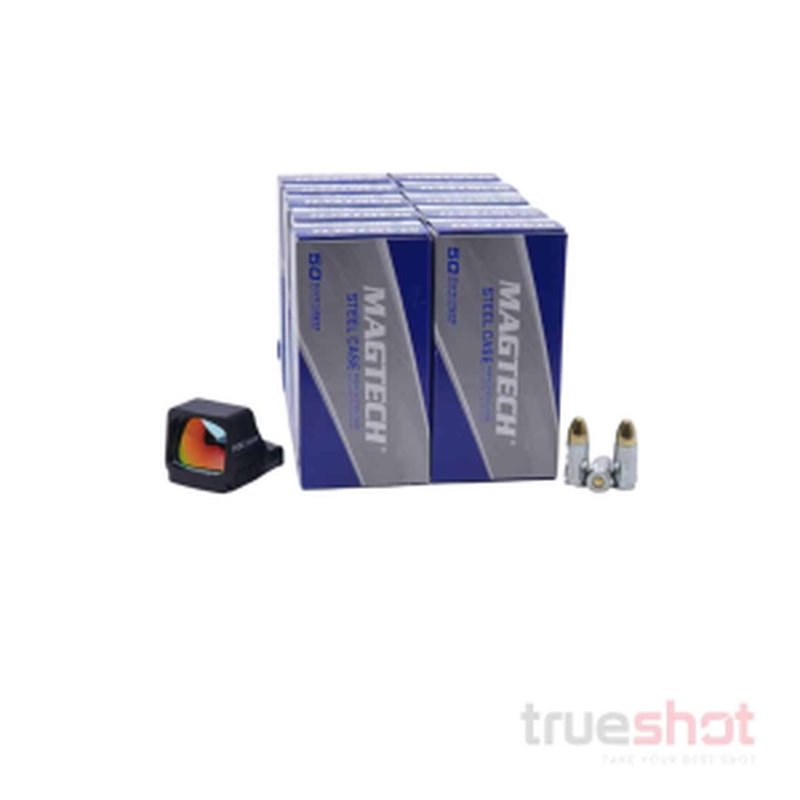 Holosun 507 Comp Red Dot Pistol Sight Bundle with 500 Rounds Ammo
