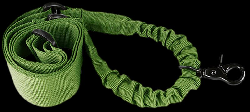 Aim Sports AOPSG One Point Green Elastic 25 Inch OAL Bungee Rifle Sling