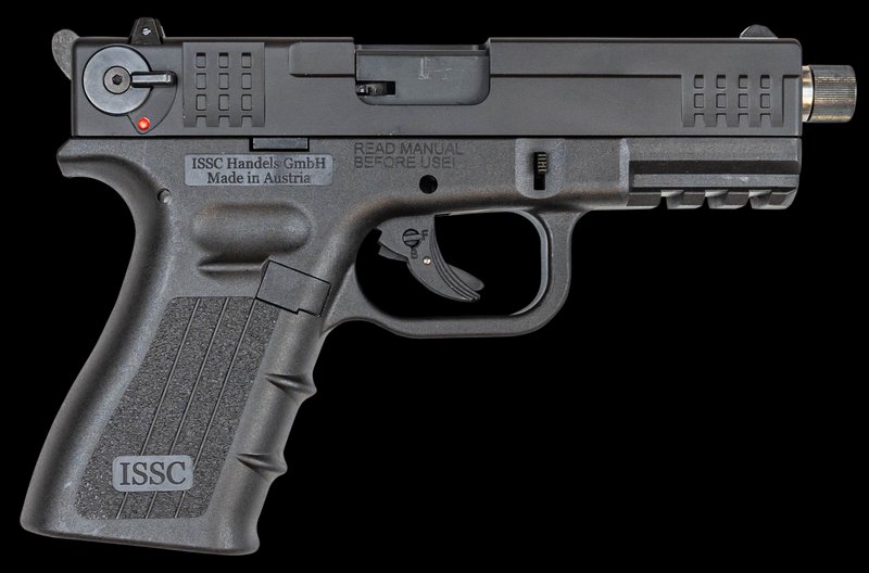 ISSC M22 22 LR 4.10in 10+1 Black DAO Manual Thumb Pistol