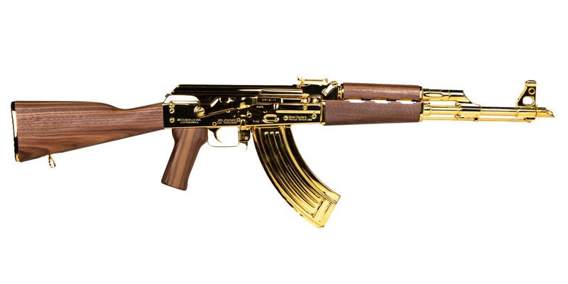 Zastava Arms ZPAP M70 (24-Kt Mod.) 7.62x39 Semi-Auto Rifle, Gold Plated