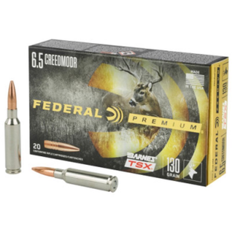 Federal P65CRDBTSX1 Premium 6.5 Creedmoor 130gr Barnes TSX Triple-Shock X Ammo