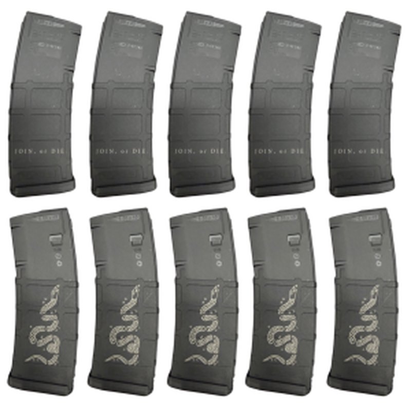 Magpul PMAG Gen M2 MOE AR-15 Magazine 30-Round Black 10-Pack