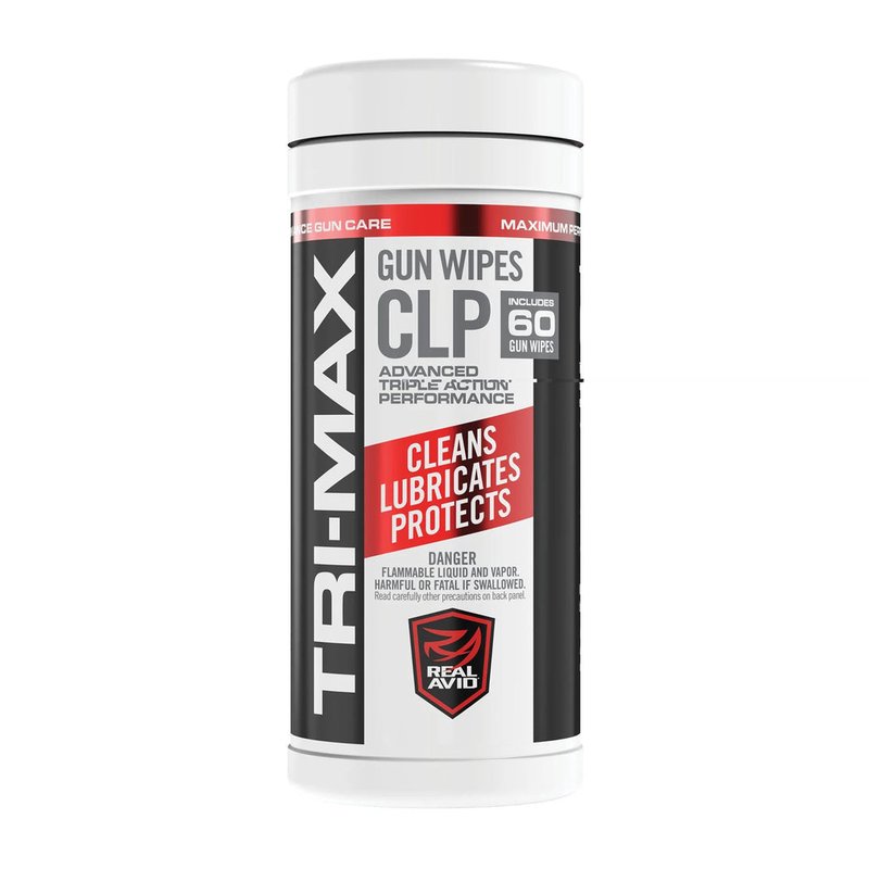 Real Avid TRI-MAX CLP Gun Wipes 60ct Cleaner & Lubricant Wipes