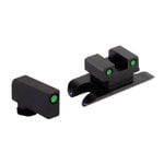 AmeriGlo Optic Compatible Sight Set Glock 43X/48 A-Cut Green Front/Black Rear