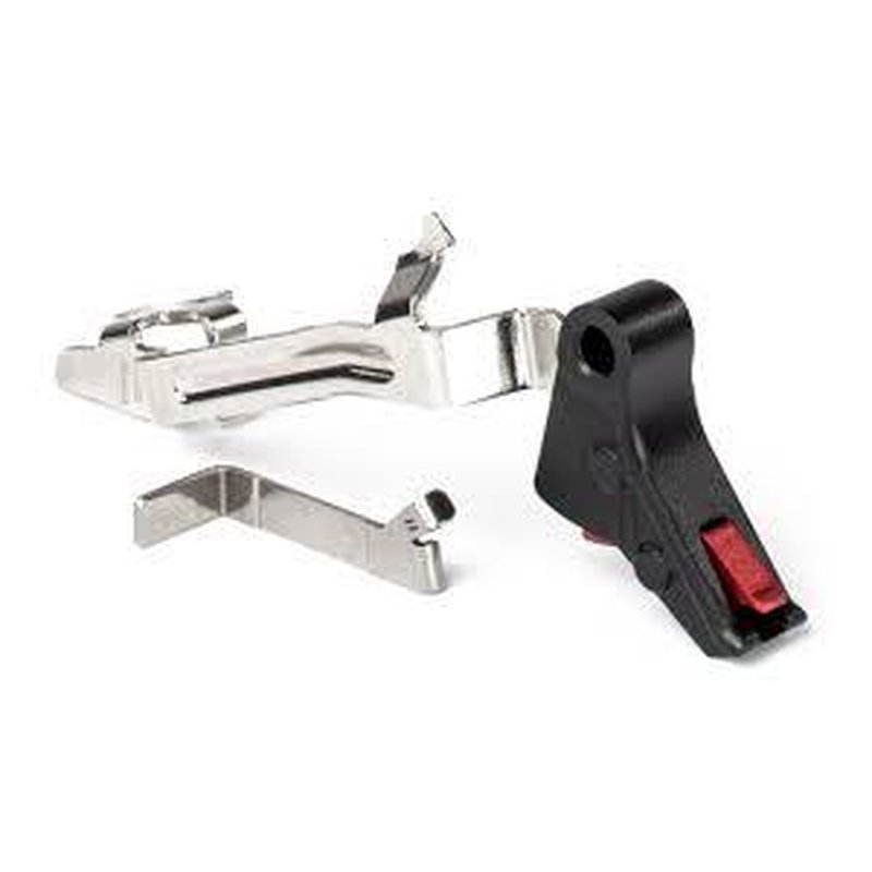 ZEV PRO FLAT FACE TRIGGER BAR KIT, SMALL, BLK/RED
